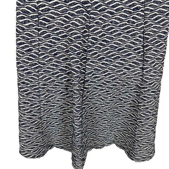 RN Studio by Ronni Nicole Womens Navy White Stretch Knit Cap Sleeve Dress sz 6 - Picture 11 of 16